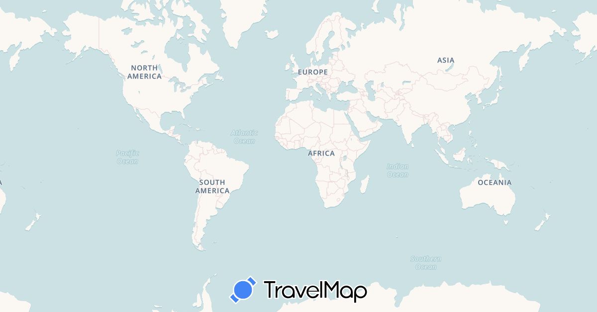 TravelMap itinerary: driving, bus, plane, train, hiking, boat, hitchhiking, horse in Argentina, Bolivia, Brazil, Chile, Colombia, Ecuador, United Kingdom, Kyrgyzstan, Kazakhstan, Peru, Turkey, Uzbekistan, South Africa (Africa, Asia, Europe, South America)
